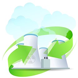 Nuclear Power Plants Illustration