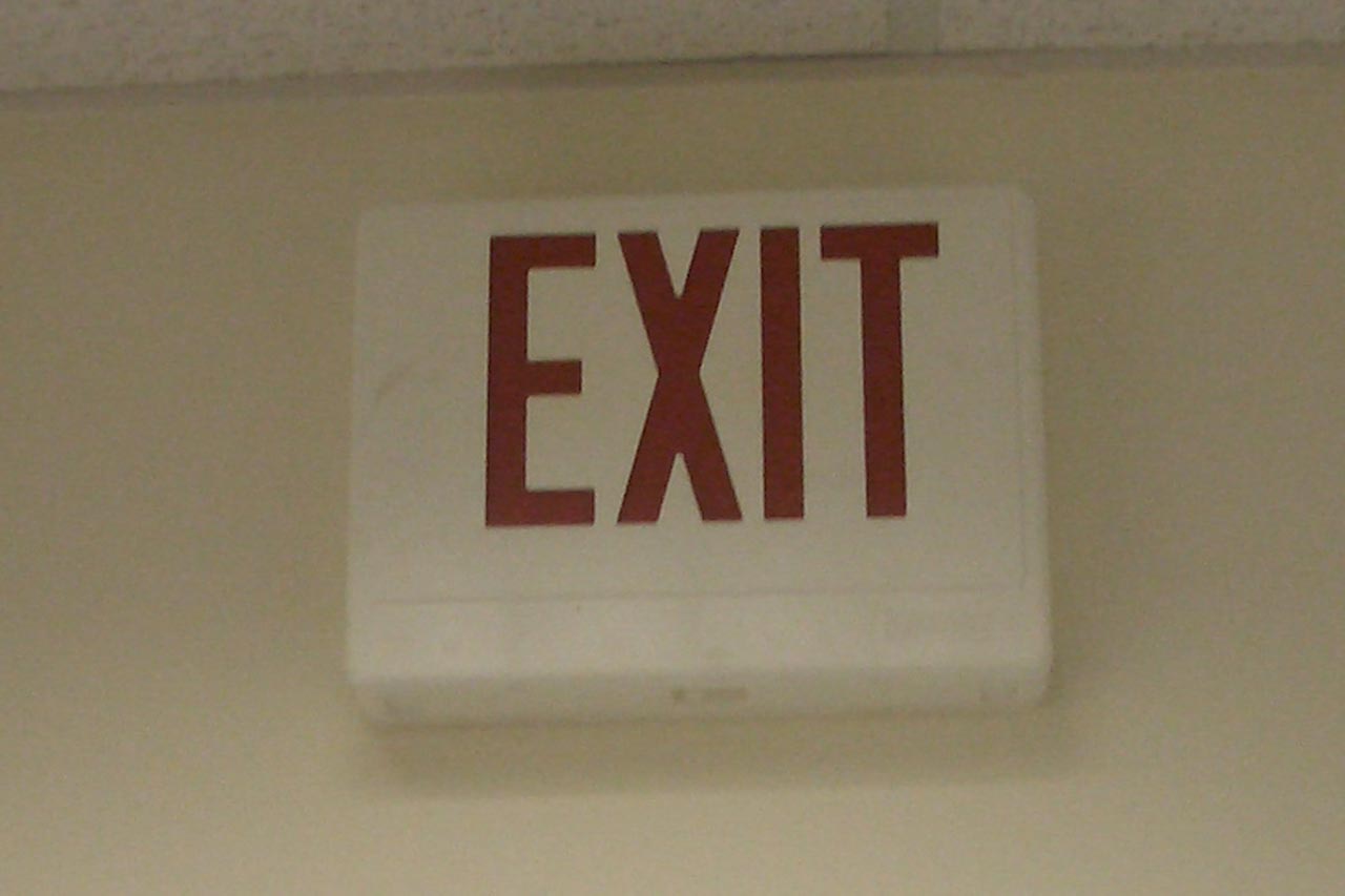 a non operational exit sign is a safety issue