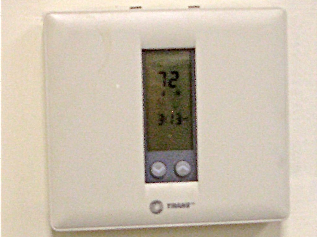 thermostats were reconfigured to maximize energy savings