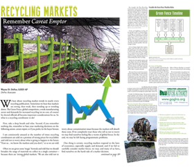 Article about recycling markets  in The Pennsylvania Recycler Article