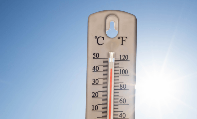 thermometer over 100 heat